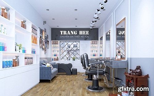 Hair Salon 02 Interior Scene