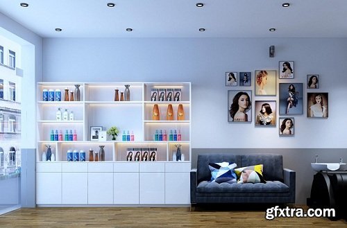 Hair Salon 02 Interior Scene