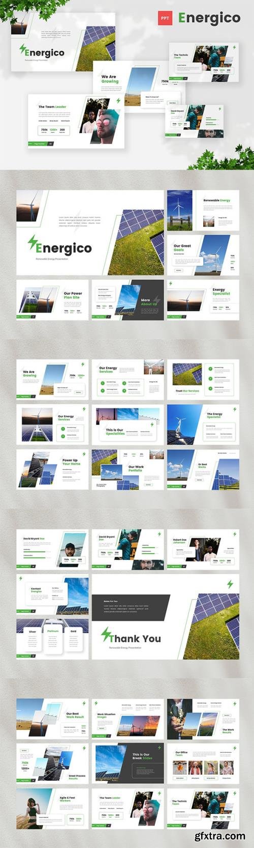 Renewable Energy Powerpoint, Keynote and Google Slides Template