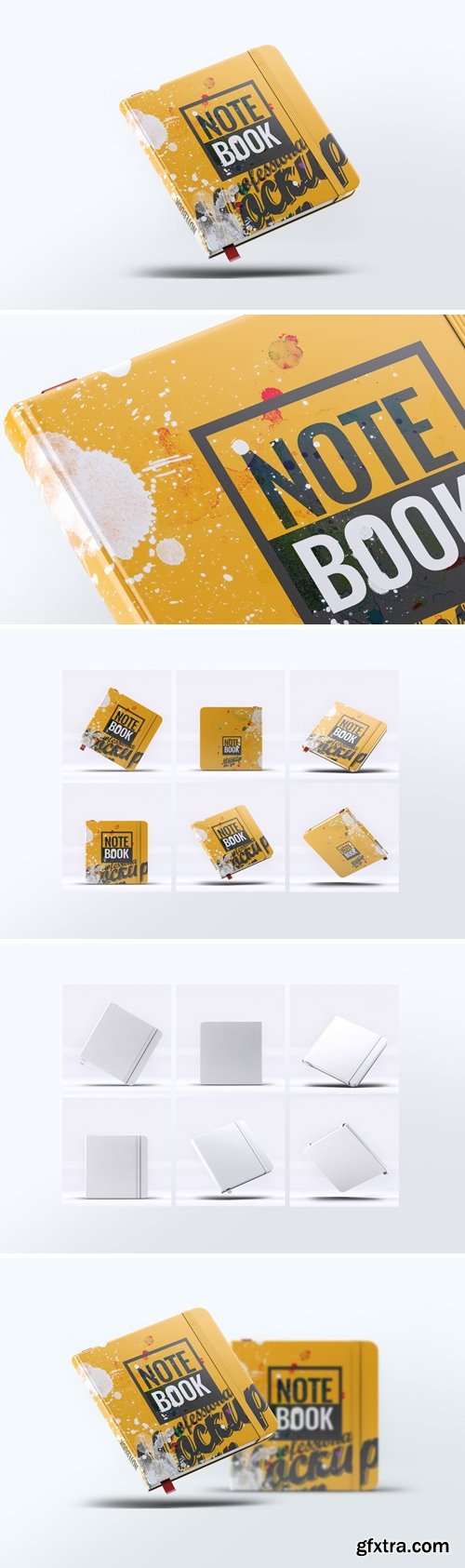 Square Notebook Mock-Up