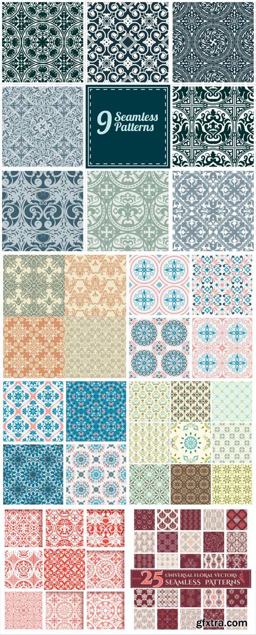 Abstract patterns and monograms in vector