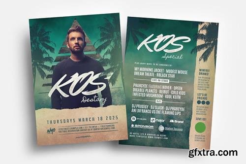 DJ Flyer & Table Tent Template DJ Flyer & Table Tent Template