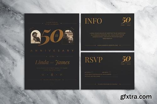 Wedding Anniversary Invitation Suite