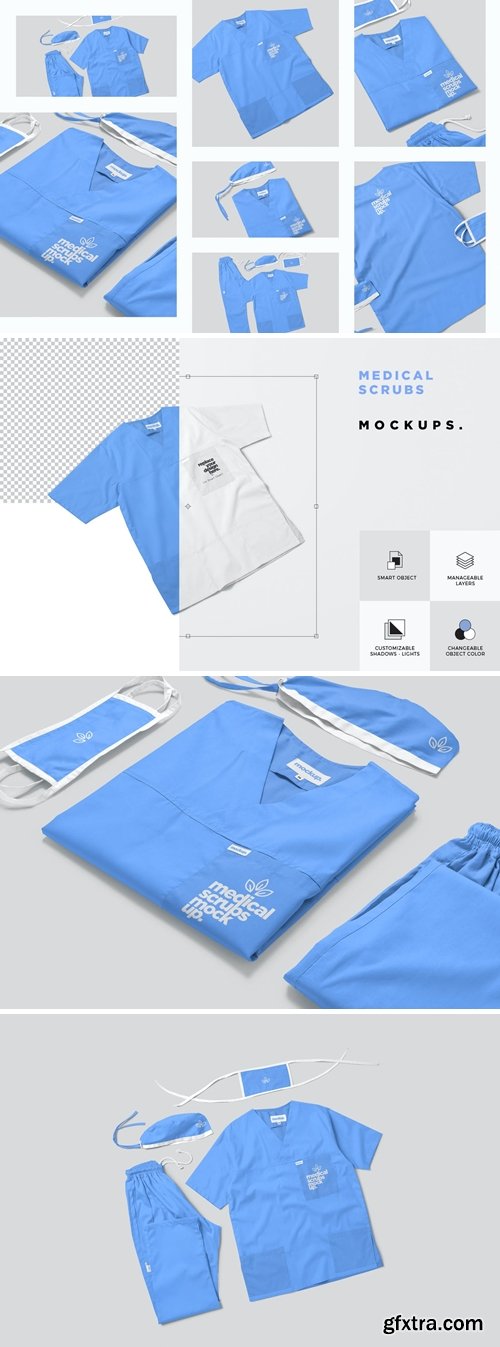 Medical Scrub Mockups » GFxtra