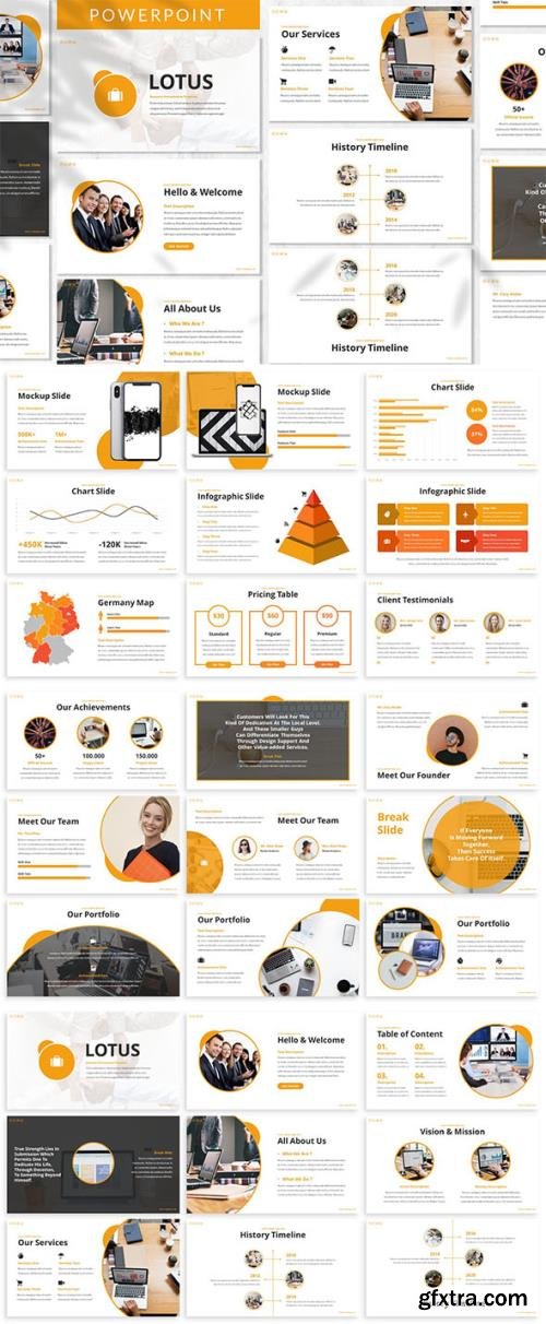 Lotus - Business Powerpoint, Keynote and Google Slides Template