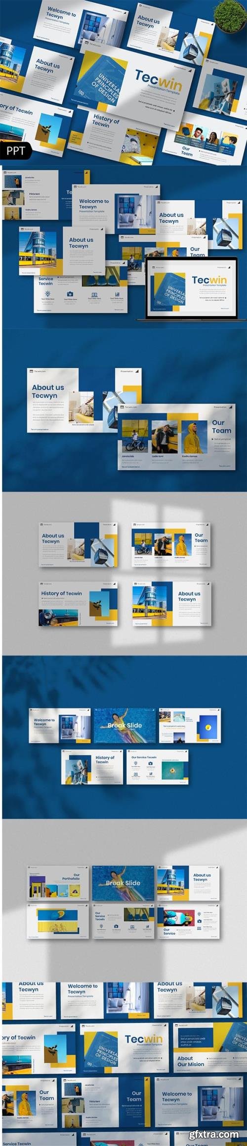 Tecwin Creative Powerpoint, Keynote and Google Slides Template