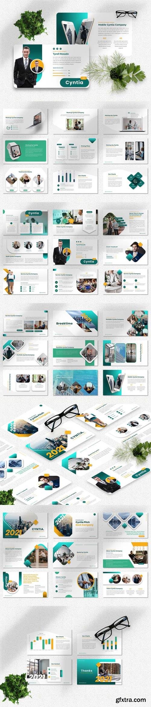 Cyntia - Pitch Deck Powerpoint Template Cyntia - Pitch Deck Powerpoint Template