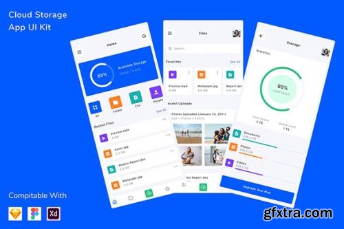 Cloud Storage App UI Kit Cloud Storage App UI Kit