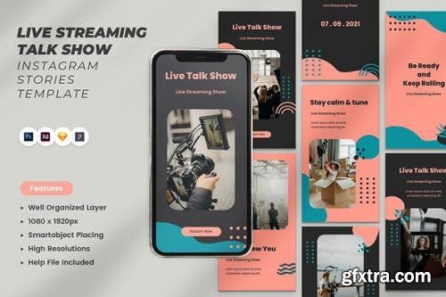 Live Streaming Talk Show Instagram Stories