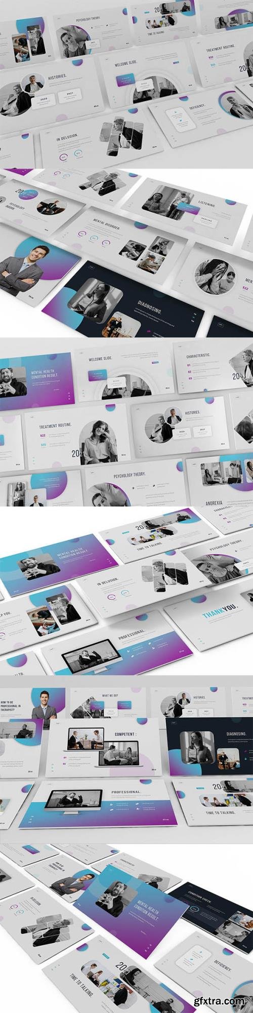 Inhealth Psychology Powerpoint, Keynote and Google Slides Template