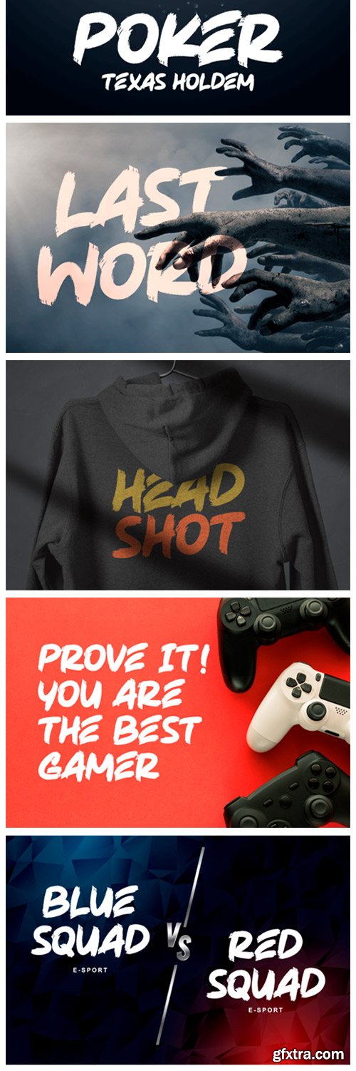 Warrior Brush Font Warrior Brush Font