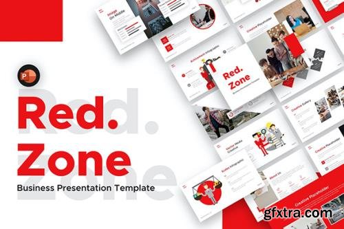 Red Zone Business Presentation Template Red Zone Business Presentation Template