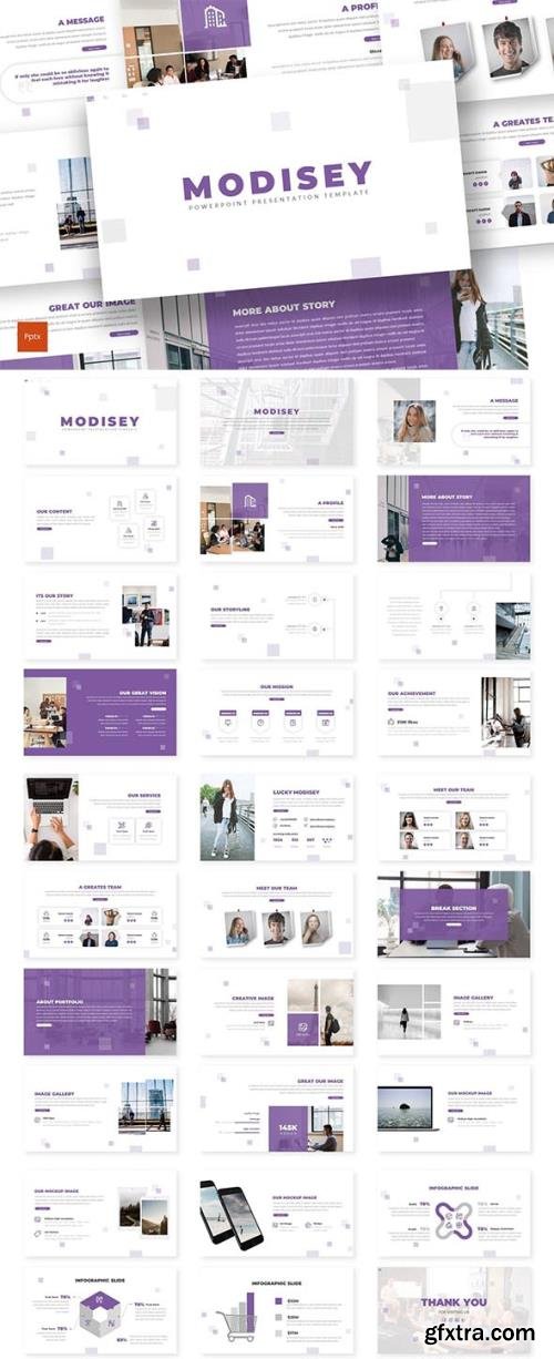 Modisey - Businesss Powerpoint, Keynote and Google Slides Template