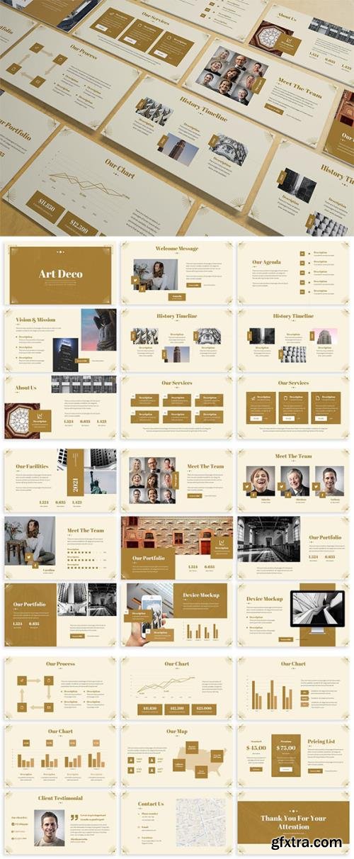 Art Deco - Luxury Powerpoint Template