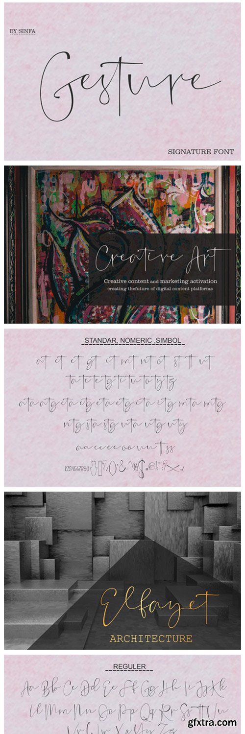 Gesture Font Gesture Font