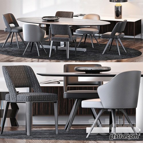 MINOTTI SET 16 3D Model