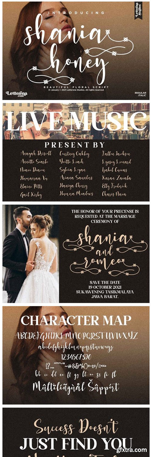 Shania Honey Font Shania Honey Font