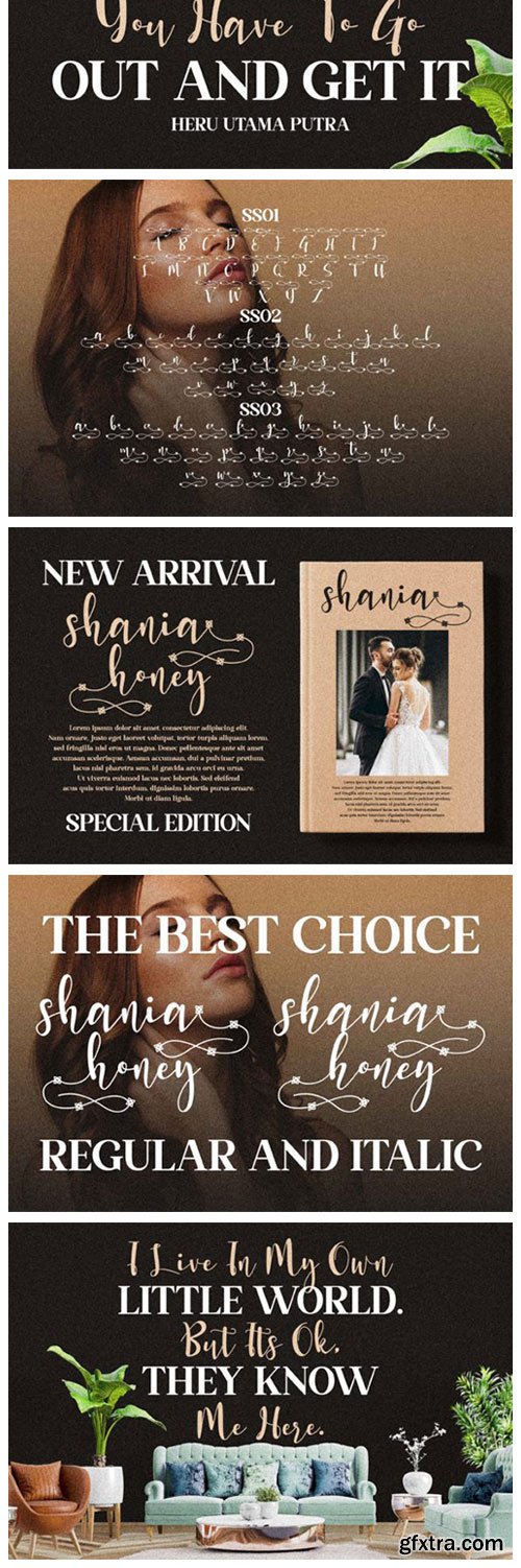 Shania Honey Font Shania Honey Font