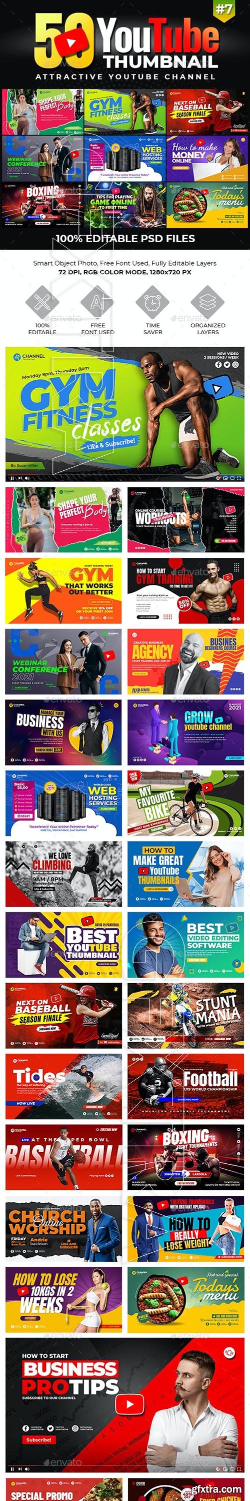 GraphicRiver - 50-Youtube Thumbnail Templates 30186262