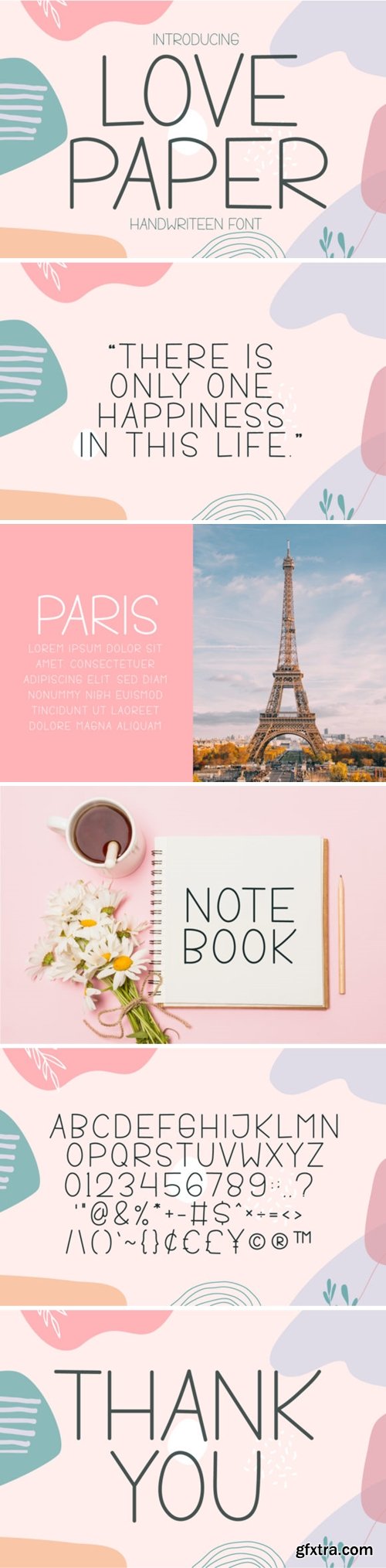 Love Paper Font