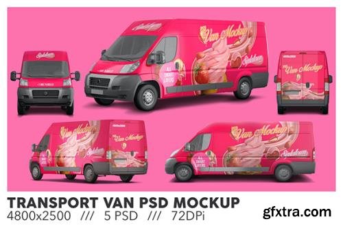 Transport Van PSD Mockup
