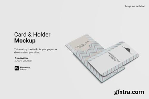 Card and Holder Mockup Card and Holder Mockup
