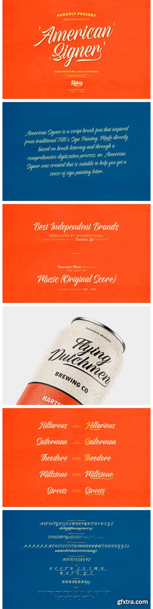 American Signer Font