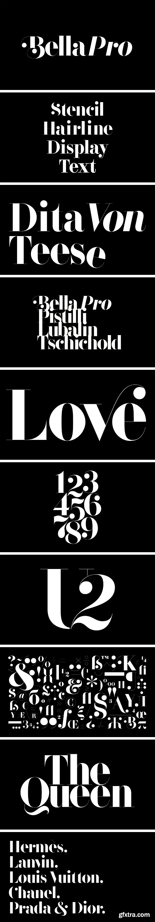 F37 Bella Pro Font Family