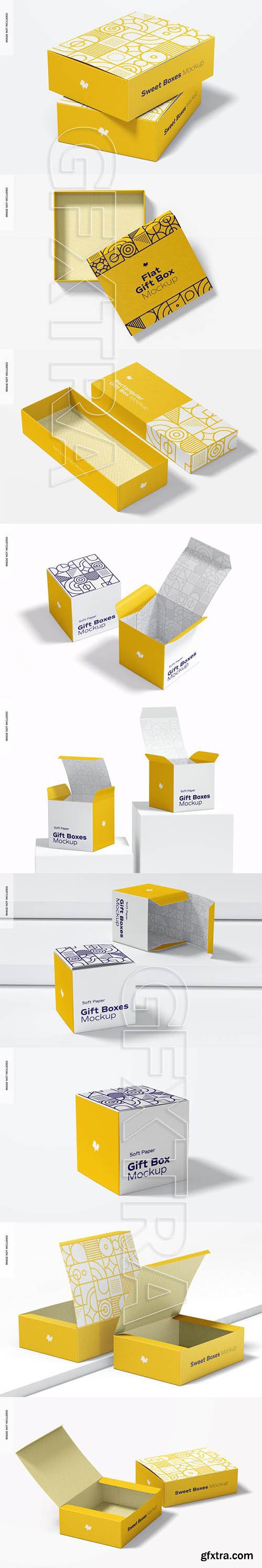 Sweet boxes mockup