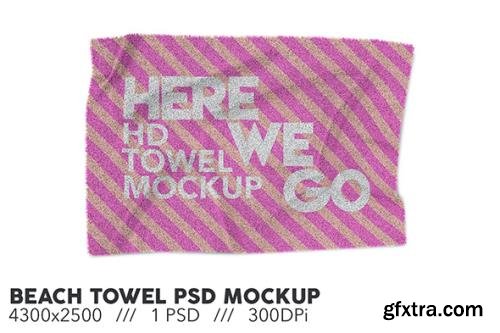 Beach Towel PSD Mockup