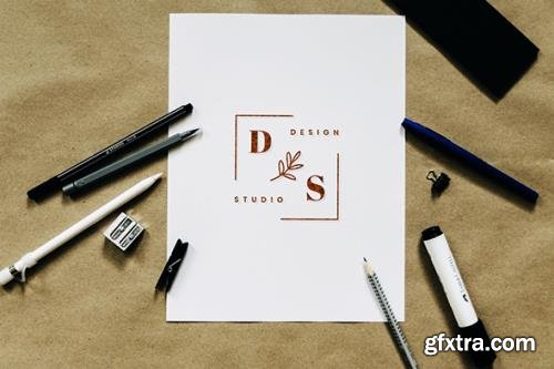 Realistic Logo Mockup Realistic Logo Mockup