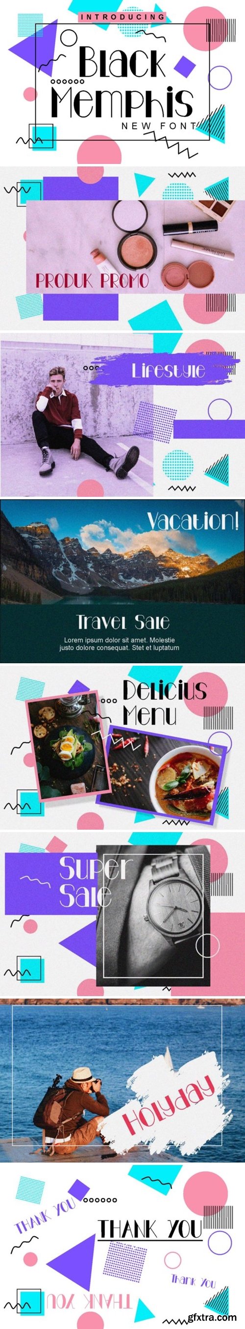 Black Memphis Font