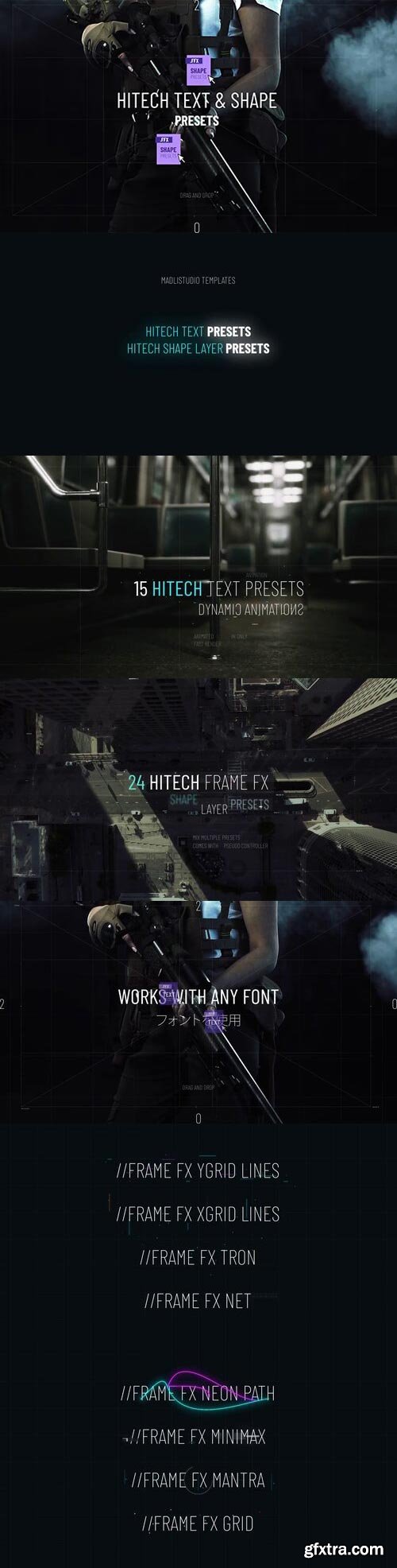 Videohive - Hitech Text + Frame Presets - 28185984