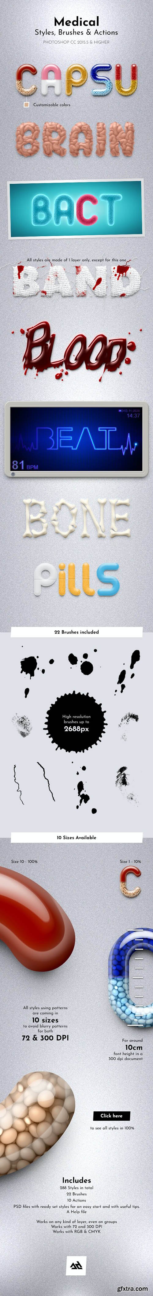 GraphicRiver - Medical Styles, Brushes and Actions 30312614