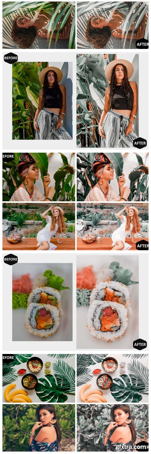 10 Avocado Photoshop Actions, ACR Preset 8616101