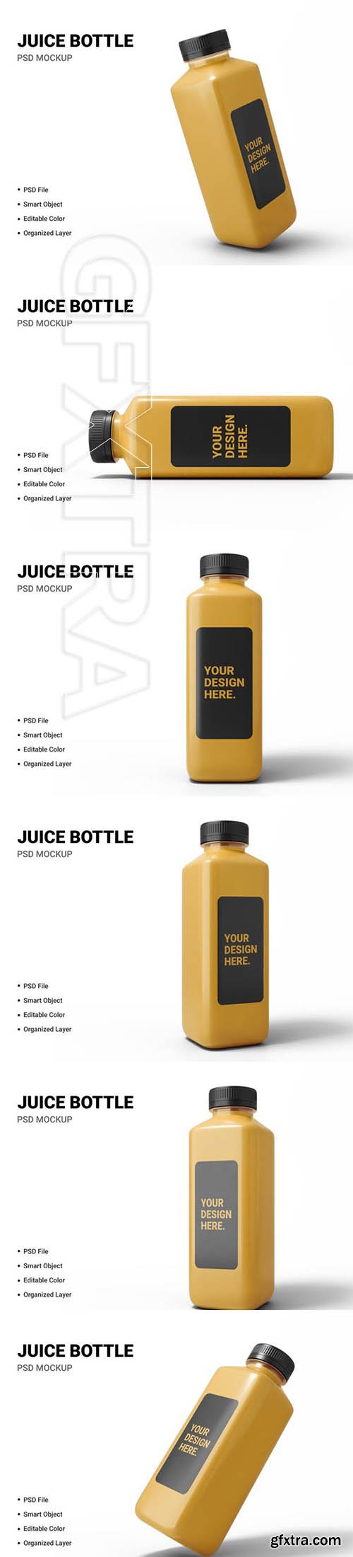 Juice bottle mockup