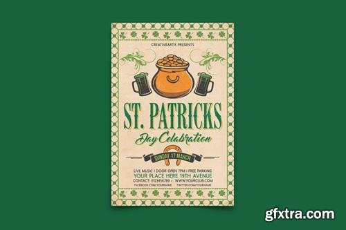 Vintage St. Patrick's Day Flyer RM8B5QS Vintage St. Patrick's Day Flyer RM8B5QS