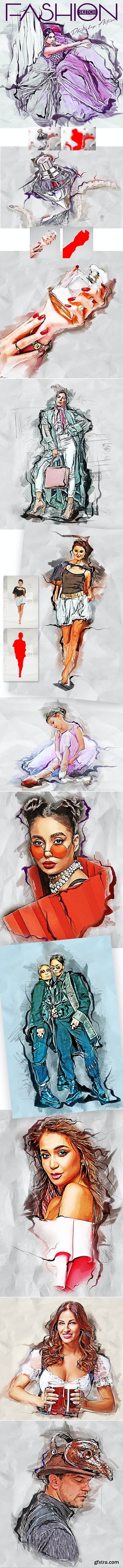 GraphicRiver - Fashion Sketch 2 Photoshop Action 30333957 GraphicRiver - Fashion Sketch 2 Photoshop Action 30333957