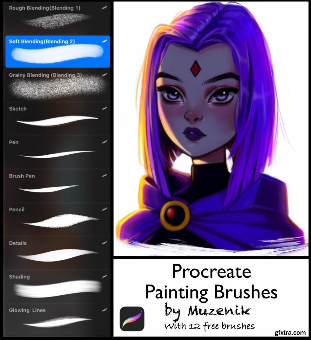 Gumroad Procreate Painting Brushes Set of 10 » GFxtra