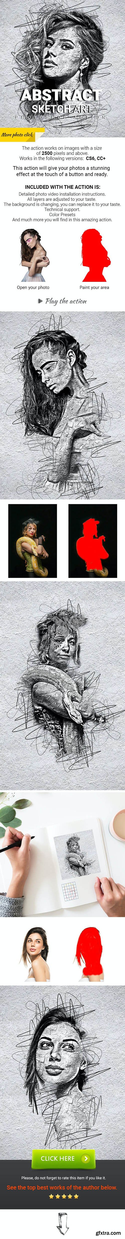 GraphicRiver - Abstract Sketch Art Photoshop Action 29913460