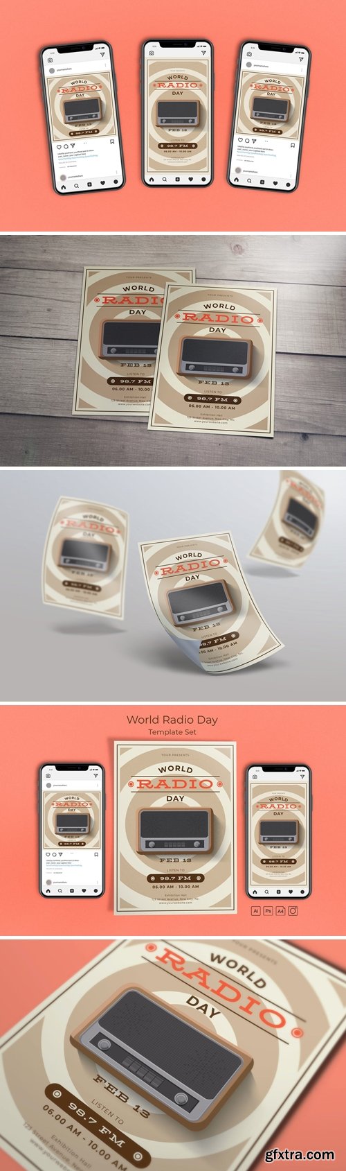 World Radio Day Template Set