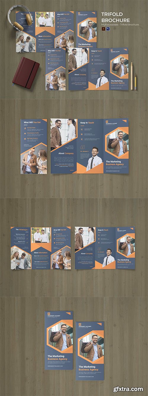 Working Office Flyer Trifold Brochure