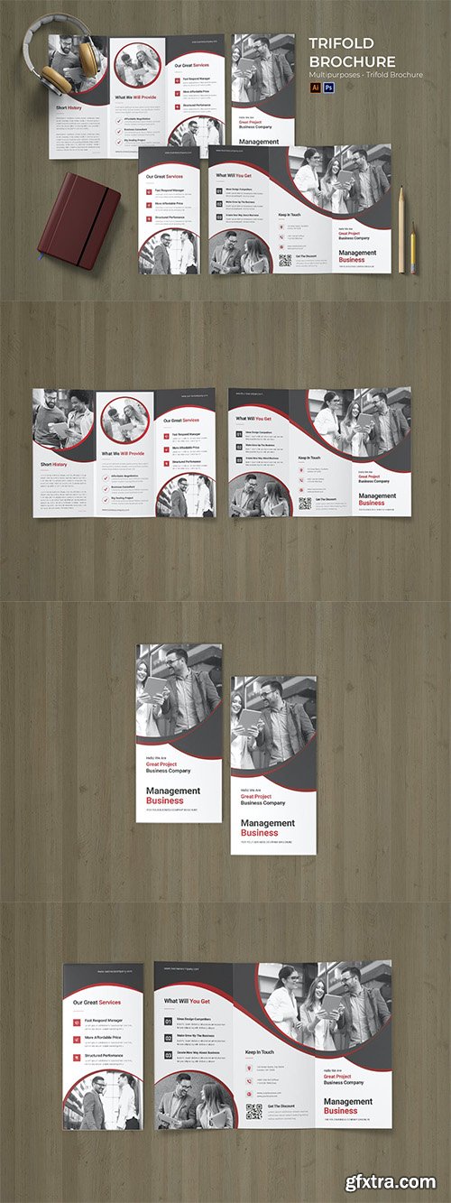 Management Business Flyer Trifold Brochure