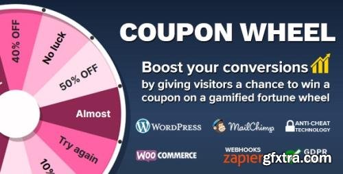 CodeCanyon - Coupon Wheel For WooCommerce and WordPress v3.3.9 - 20949540 CodeCanyon - Coupon Wheel For WooCommerce and WordPress v3.3.9 - 20949540