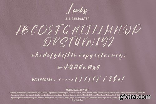 Loveless - Wedding Calligraphy Font