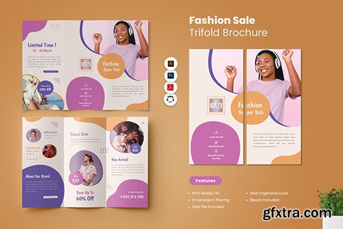 Fashion Sale Trifold Brochure Fashion Sale Trifold Brochure