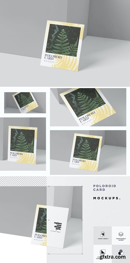 Polaroid Card Mockups