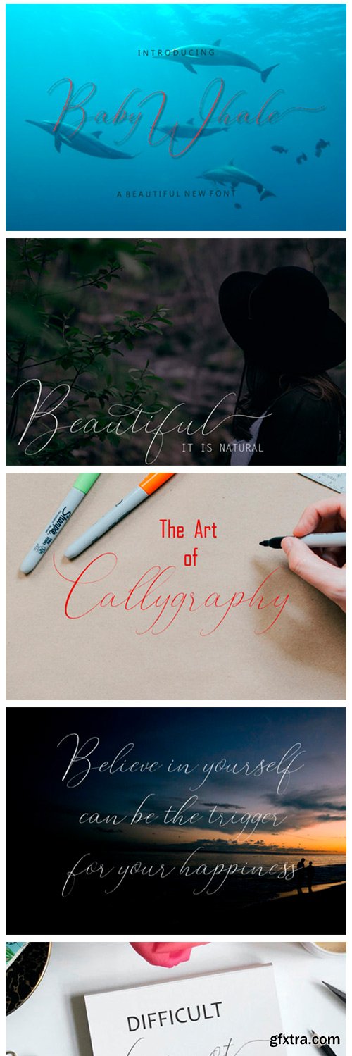 Baby Whale Font Baby Whale Font