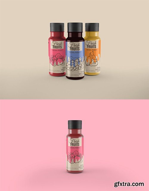 Juice Bottle Mockup