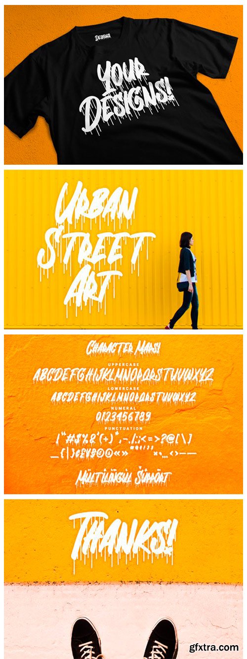 Dripping Drops Font Dripping Drops Font